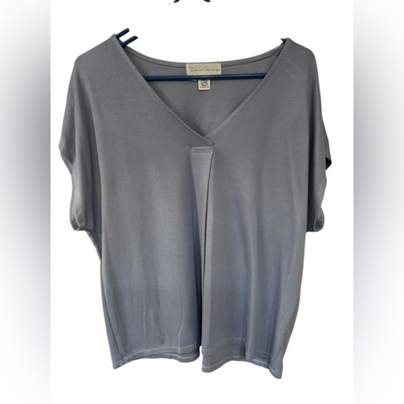 Susan Graver Tops - French Laundry Lavender V-Neck Blouse